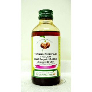 Vaidyaratnam Ayurvedic, Thenginpushpadi Thailam, 200 ml